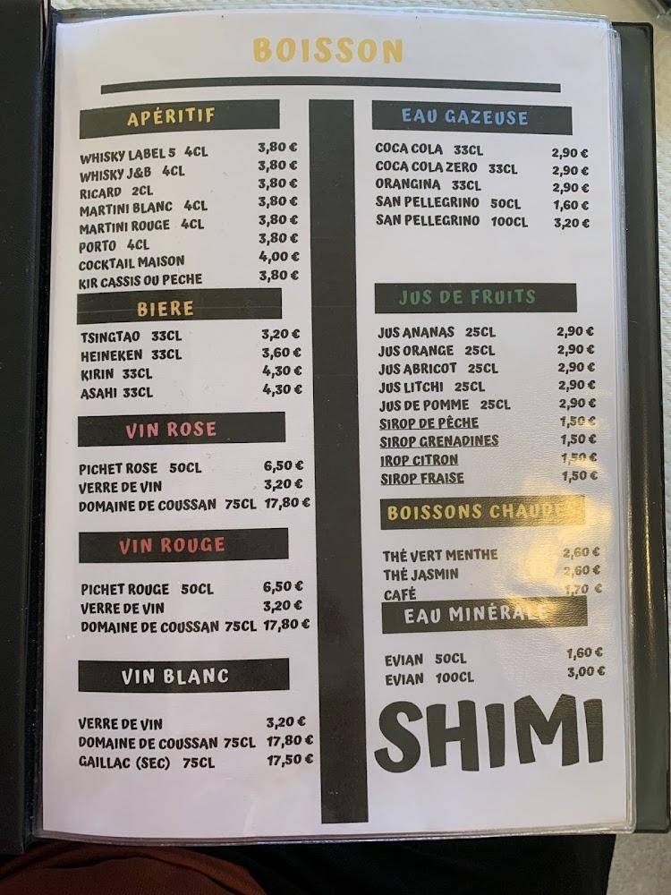 Restaurant Shimi - Menu Image 3